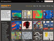 Tablet Screenshot of modernprints.co.uk